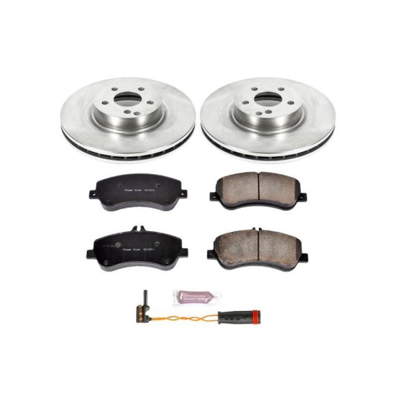 Mercedes-Benz GLK250 Brake Kit - Front - PowerStop - Autospecialty Rotors + Z17 Evolution Plus Ceramic Pads - `13-`15