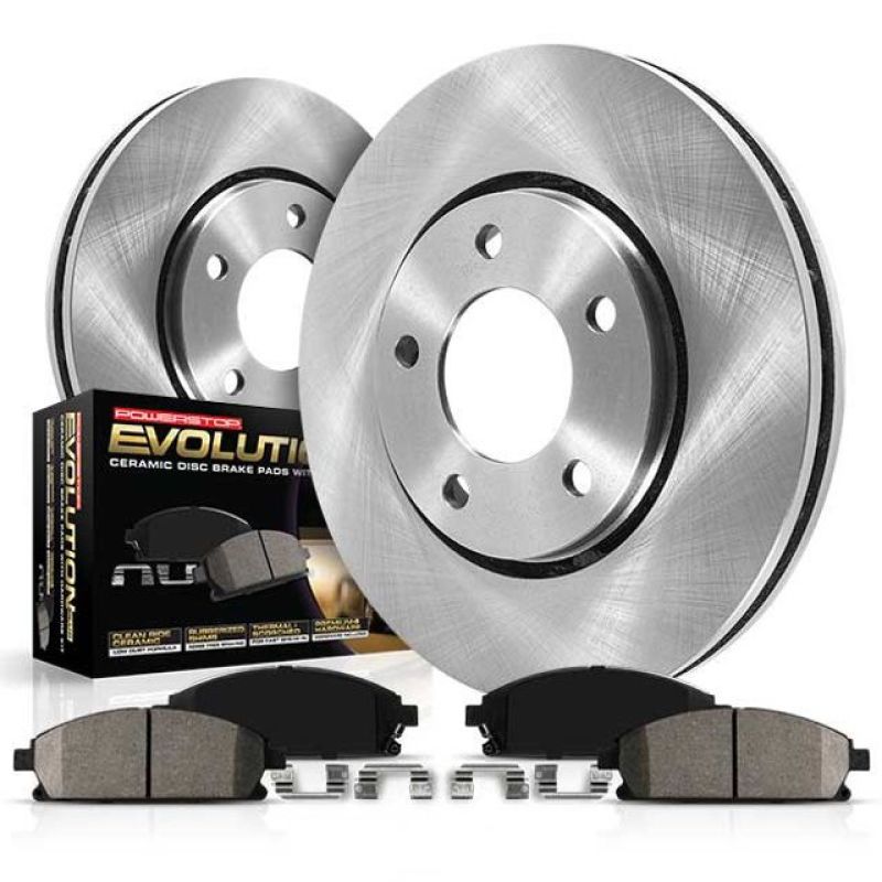 BMW 3 Series Brake Kit - Front - PowerStop - Z17 Evolution Plus Ceramic Pads + Autospecialty Rotors - `16-`18
