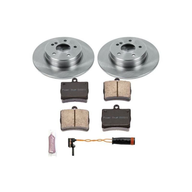 Mercedes-Benz C240 Brake Kit - Rear - PowerStop - Autospecialty Rotors + Z17 Ceramic Pads - `03-`05