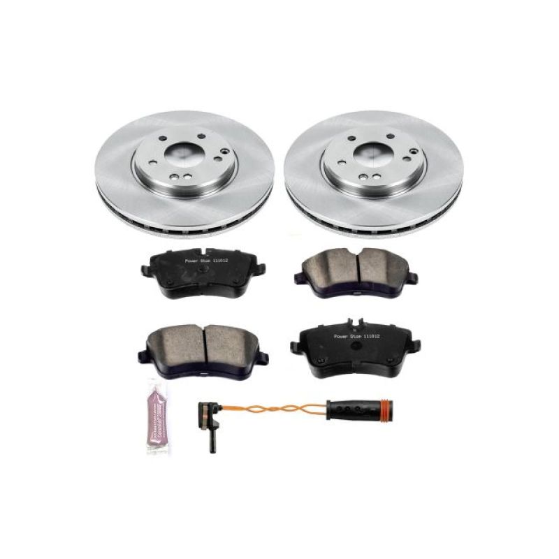 Mercedes-Benz SLK280 Brake Kit - Front - PowerStop - Z17 Evolution Plus Ceramic Pads + Autospecialty Rotors - `06-`08