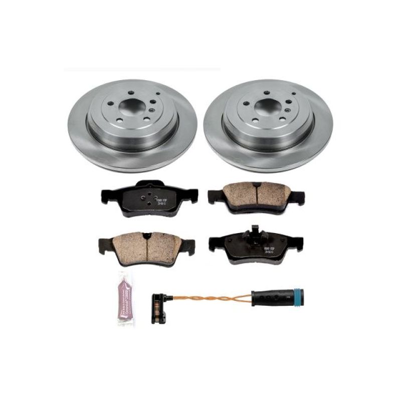 Mercedes-Benz ML450 Brake Kit - Rear - PowerStop - Autospecialty Rotors + Z17 Evolution Plus Ceramic Pads - `10-`11