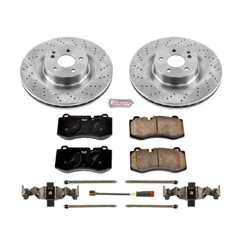 Mercedes-Benz CL550 Brake Kit - Front - PowerStop - Z17 Stock Replacement Rotors + Z17 Evolution Plus Pads - `09-`14
