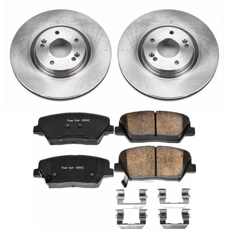 Hyundai Azera Brake Kit - Front - PowerStop - Z17 Evolution Plus Ceramic Pads + Autospecialty Rotors - `12-`17