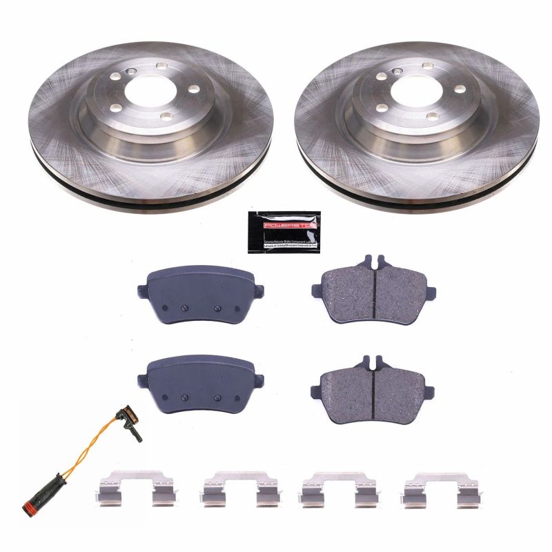 Mercedes-Benz SL400 Brake Kit - Rear - PowerStop - Z17 Evolution Plus Pads + Autospecialty Rotors - `15-`16