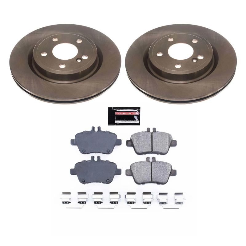 Mercedes-Benz CLA250 Brake Kit - Rear - PowerStop - Autospecialty Rotors + Z17 Evolution Plus Ceramic Pads - `14-`19