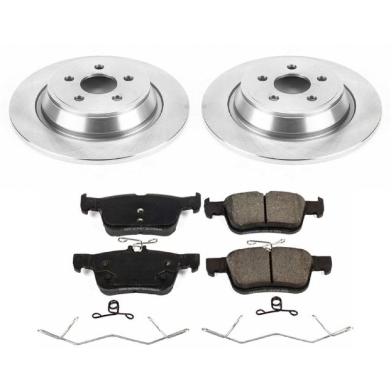 Lincoln Continental Brake Kit - Rear - PowerStop - Z17 Evolution Plus Rotors + Ceramic Pads - `17-`18