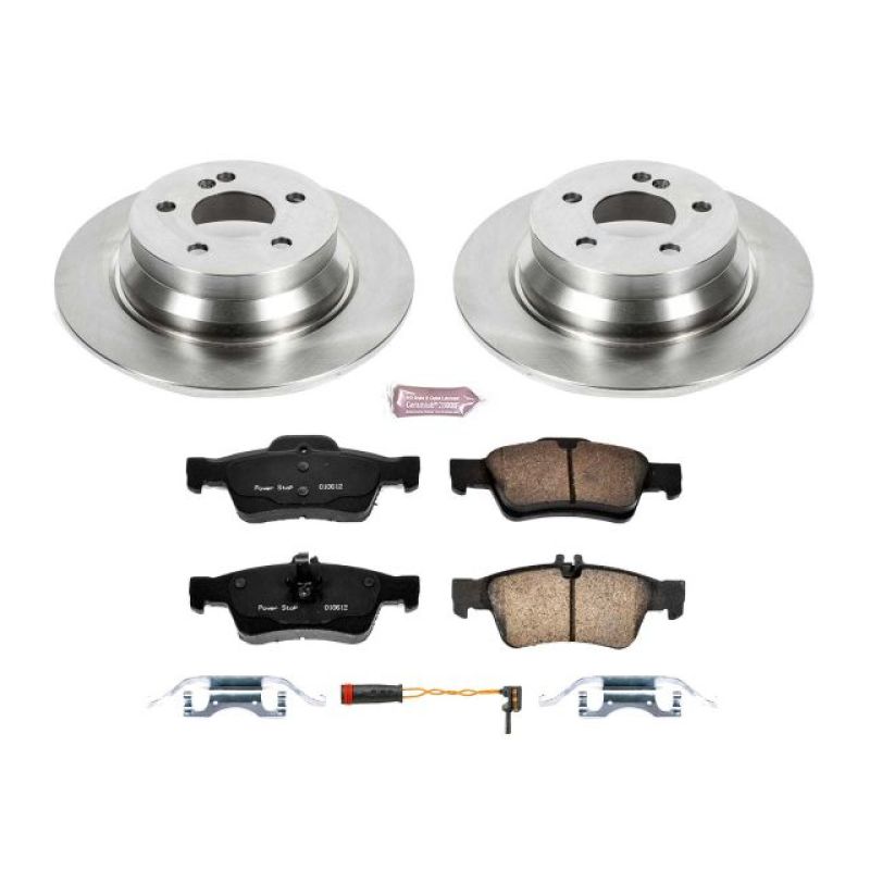 Mercedes-Benz E250 Brake Kit - Rear - PowerStop - Z17 Stock Replacement + Autospecialty Rotors - `14-`16