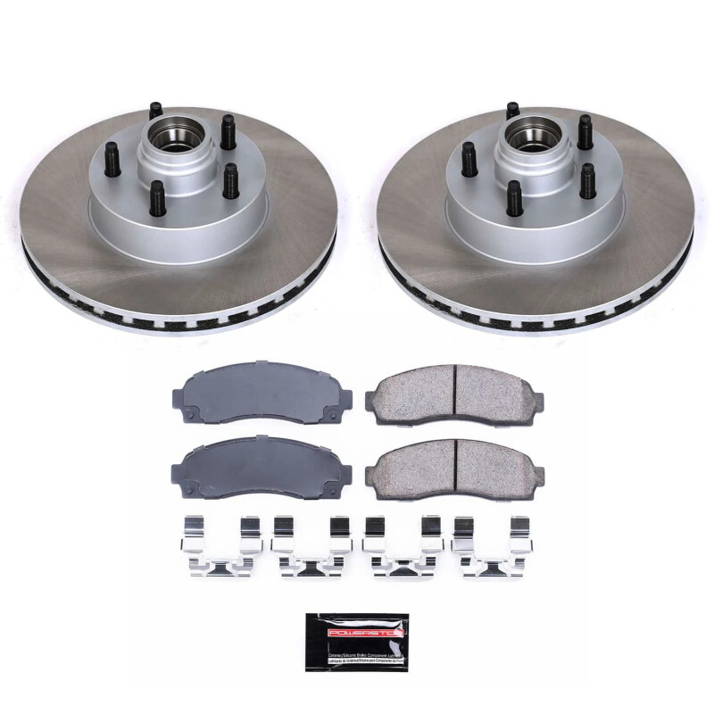 Mercedes-Benz E500 Brake Kit - Front + Rear - PowerStop - Z17 Evolution Plus Ceramic Pads + Autospecialty Rotors - `04-`05
