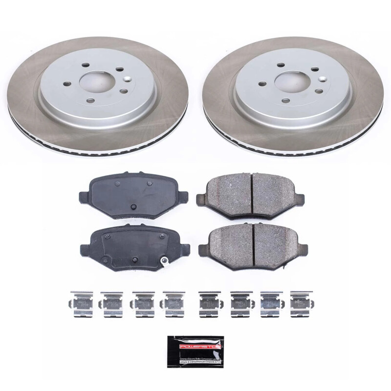 Lincoln LS Brake Kit - Front + Rear - PowerStop - Autospecialty Rotors + Z17 Evolution Plus Ceramic Pads - `00-`06