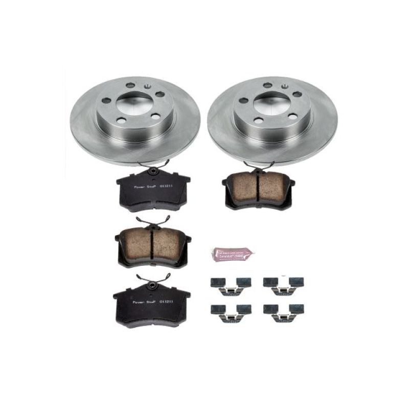 Audi A6 Quattro Brake Kit - Rear - PowerStop - Z17 Evolution Plus Ceramic Pads + Autospecialty Rotors - `98-`01
