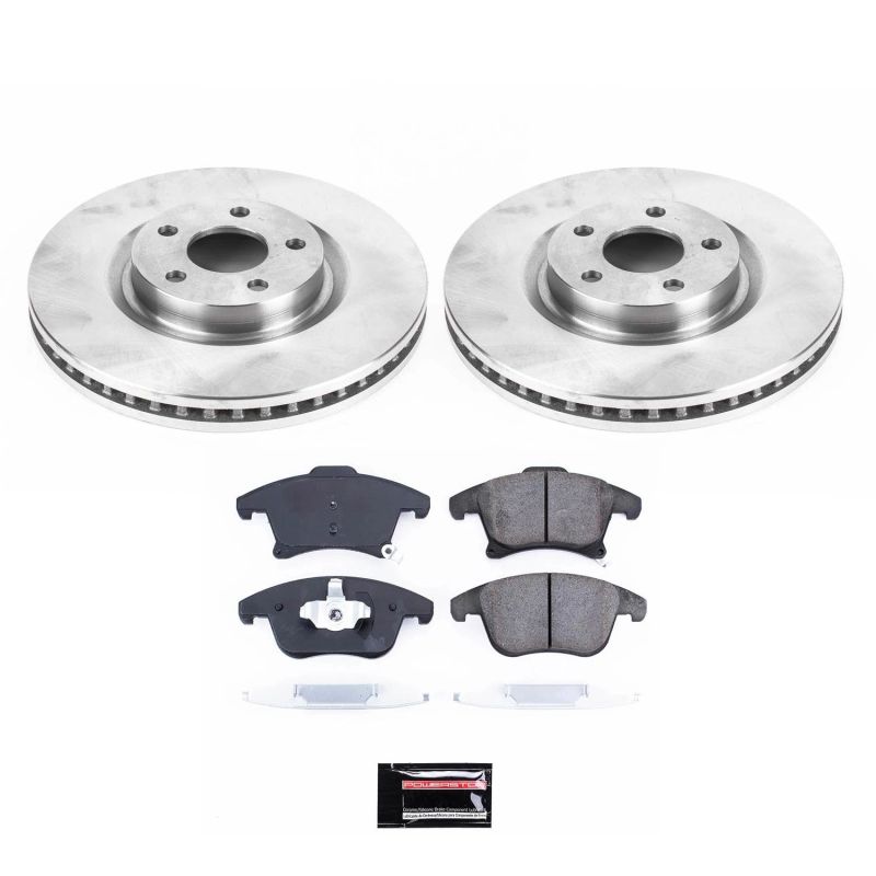 Ford Police Responder Hybrid Brake Kit - Front - PowerStop - Z17 Evolution Plus Ceramic Pads + Autospecialty Rotors - `19-`20