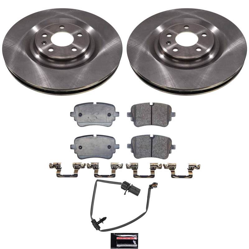 Audi A8 Quattro Brake Kit - Rear - PowerStop - Z17 Evolution Plus Ceramic Pads + Autospecialty Rotors - `20-`21
