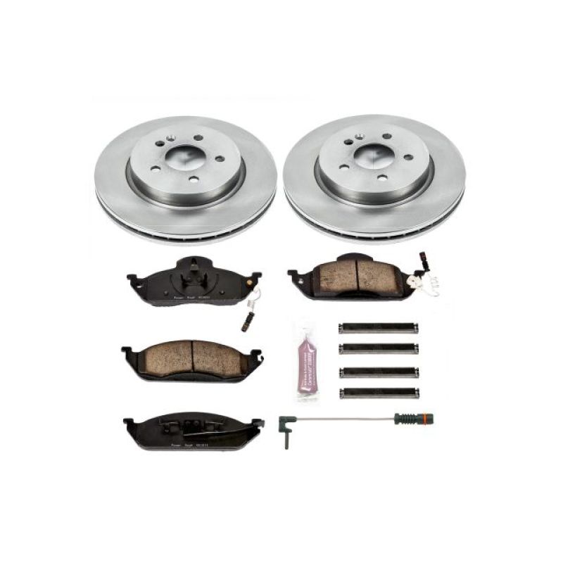 Mercedes-Benz ML320 Brake Kit - Front - PowerStop - Autospecialty Rotors + Z17 Evolution Plus Ceramic Pads - `98-`03