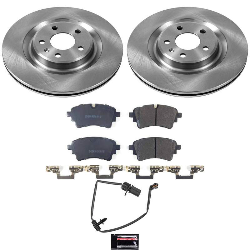 Audi A4 Allroad Brake Kit - Rear - PowerStop - Z17 Evolution Plus Ceramic Pads + Autospecialty Rotors - `20-`25