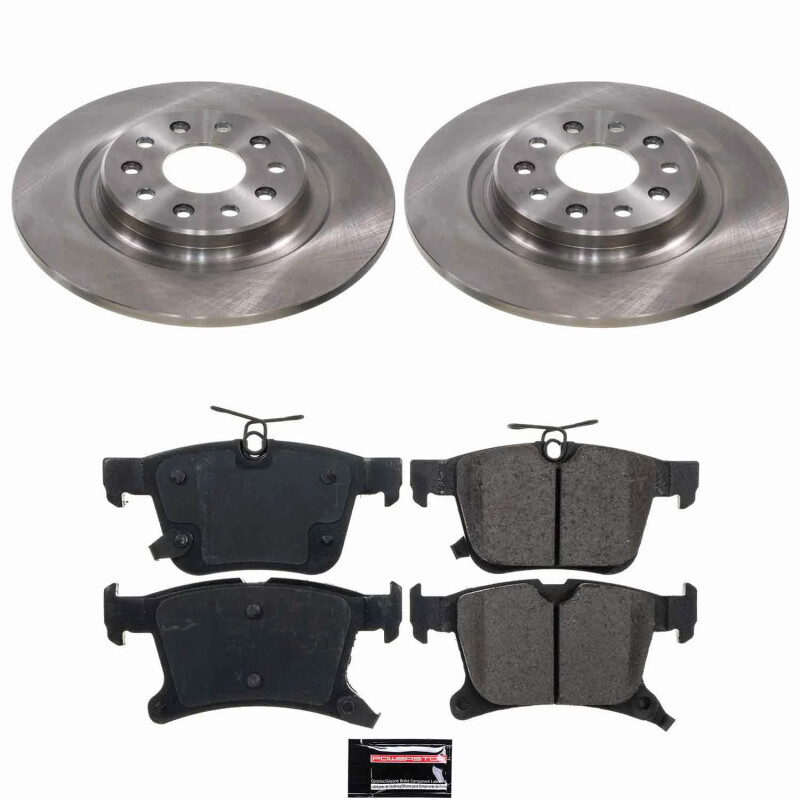Chrysler Pacifica Brake Kit - Rear - PowerStop - Z17 Evolution Plus Ceramic Pads + Autospecialty Rotors - `20-`25