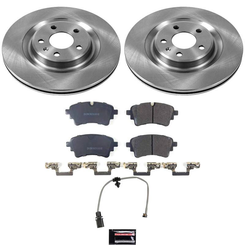 Audi A6 Allroad Brake Kit - Rear - PowerStop - Z17 Evolution Plus Ceramic Pads + Autospecialty Rotors - `20-`25