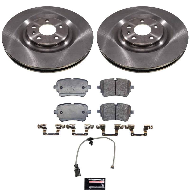 Audi e-tron Quattro Brake Kit - Rear - PowerStop - Z17 Stock Replacement Rotors + Z17 Evolution Plus Ceramic Pads - 2021