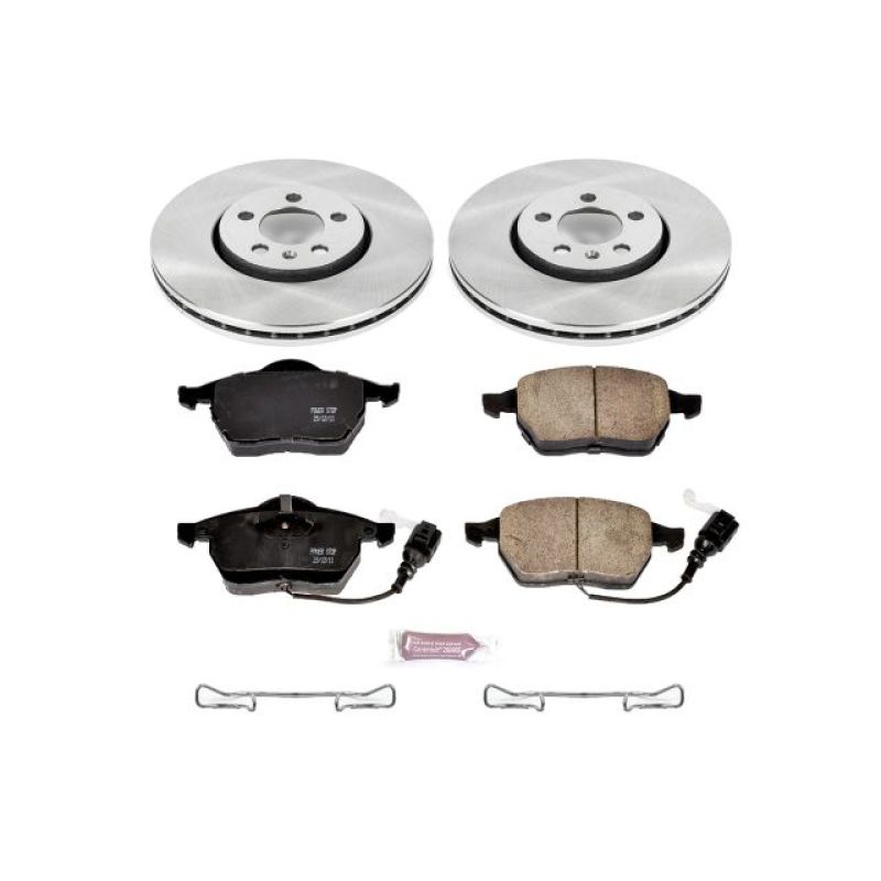 Volkswagen Beetle Brake Kit - Front - PowerStop - Z17 Evolution Plus Rotors + Ceramic Pads - `99-`10