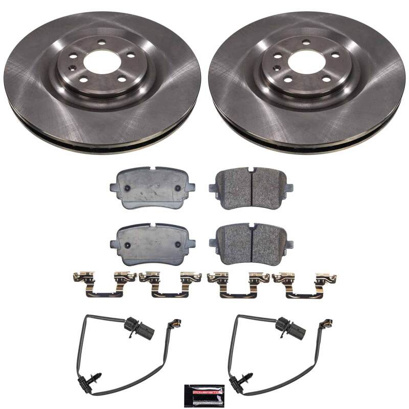 Audi S8 Brake Kit - Rear - PowerStop - OE style rotors + Z17 Evolution Plus ceramic pads - `22-`24