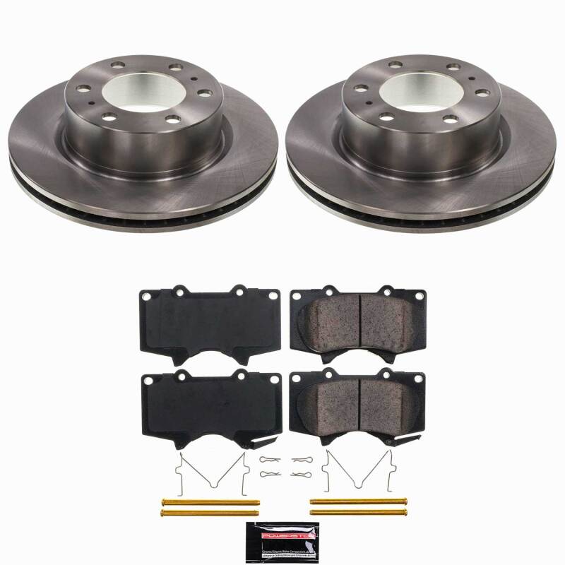 Toyota Tacoma Brake Kit - Front - PowerStop - Autospecialty Rotors + Z17 Evolution Plus Ceramic Pads - `24-`25