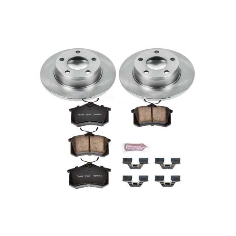 Audi Allroad Quattro Brake Kit - Rear - PowerStop - Z17 Evolution Plus Ceramic Pads + Autospecialty Rotors - `01-`05