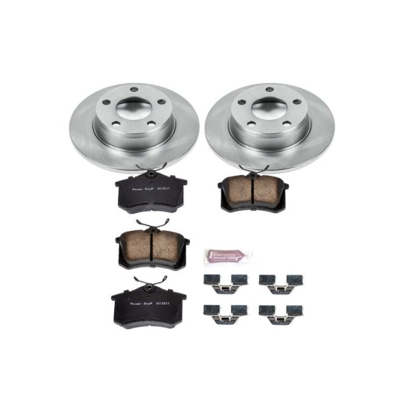 Audi A6 Quattro Brake Kit - Rear - PowerStop - Z17 Evolution Plus Ceramic Pads + Autospecialty Rotors - `98-`04