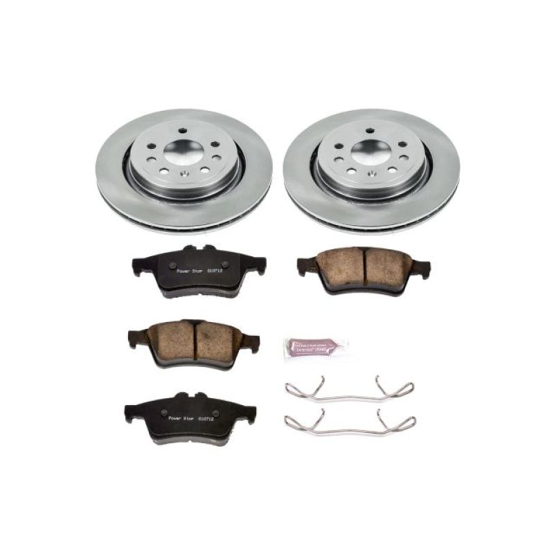 Saab 9-3 Brake Kit - Rear - PowerStop - Z17 Evolution Plus Rotors + Z17 Ceramic Pads - `03-`11 Saab 9-3 Brake Kit - Rear - PowerStop - Z17 Evolution Plus Rotors + Z17 Ceramic Pads - `03-`11