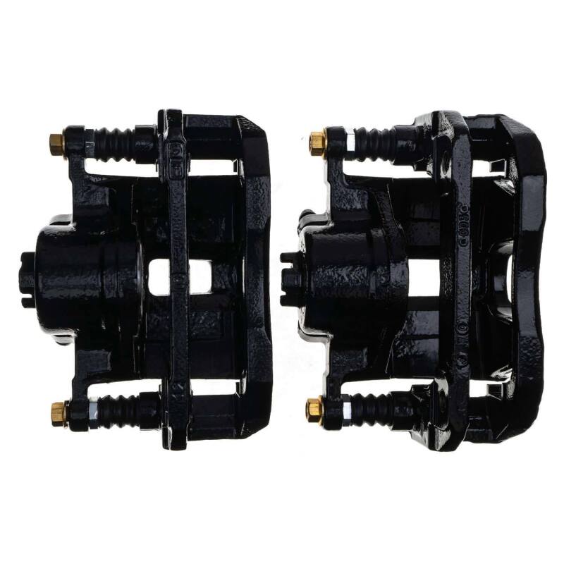 Acura CL Brake Calipers - Front - PowerStop - High-Temp Powder Coated - Black - `01-`03