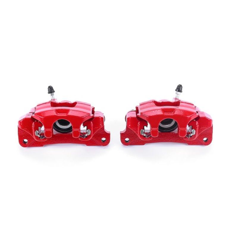 Lexus ES300 Brake Calipers (2) - Rear - PowerStop - Powder Coated with Brackets - Red - `00-`01