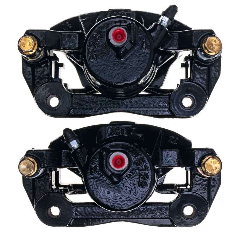 Acura ILX Brake Calipers - Front - PowerStop - High-Temp Black Powder Coated - Black - `13-`15