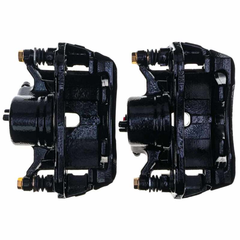 Acura ILX Brake Calipers - Front - PowerStop - High-Temp Black Powder Coated - Black - `13-`15