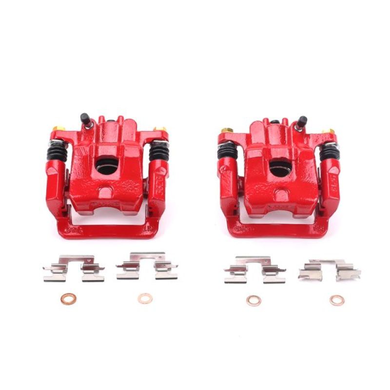 Acura MDX Brake Calipers - Rear - PowerStop - Powder Coated - Red - `01-`06