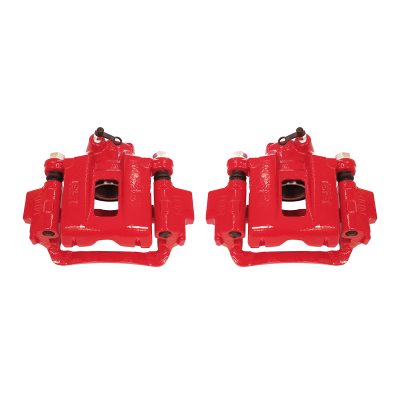 Toyota 4Runner Brake Calipers - Rear - PowerStop - Powder Coated + Brackets - Red - `03-`09