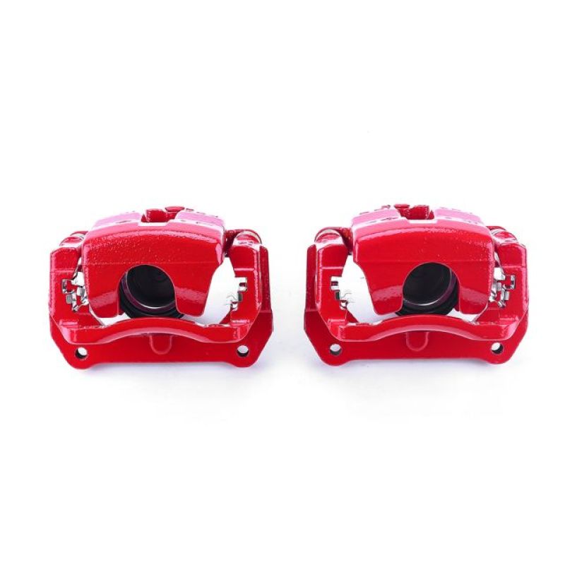 Mazda Miata Brake Calipers - Front - PowerStop - Powder Coated with Brackets - Red - `01-`05