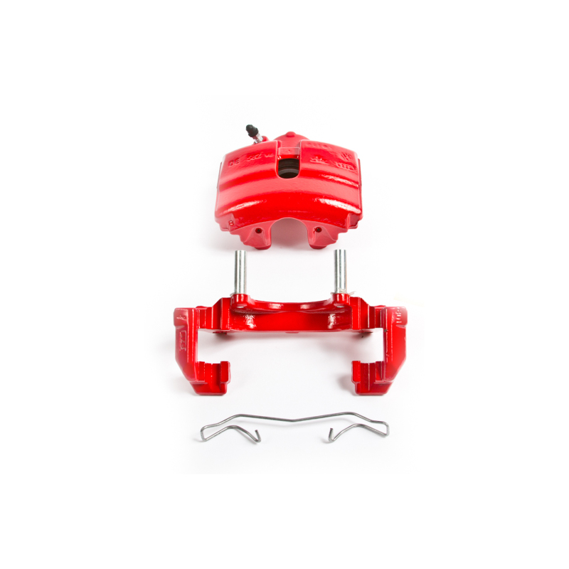 Audi A3 Brake Calipers - Front - PowerStop - Powder Coated - Red - `10-`12