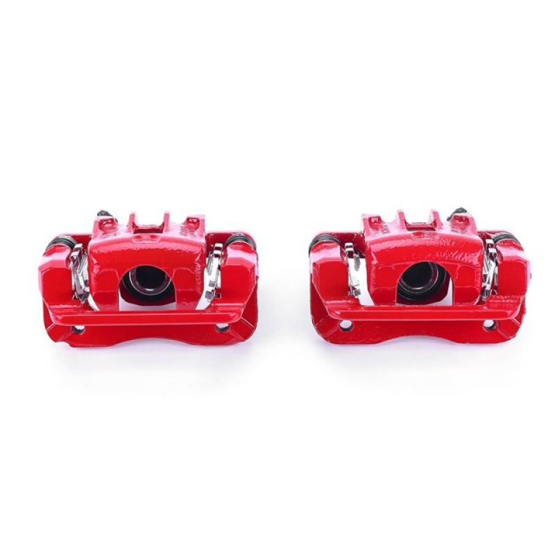 Hyundai Elantra Brake Calipers - Rear - PowerStop - Powder Coated - Red - `07-`10