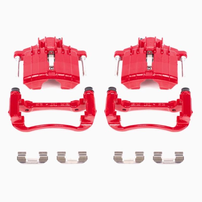 Chevrolet Classic Brake Calipers - Front - PowerStop - Powder Coated - Red - `04-`05