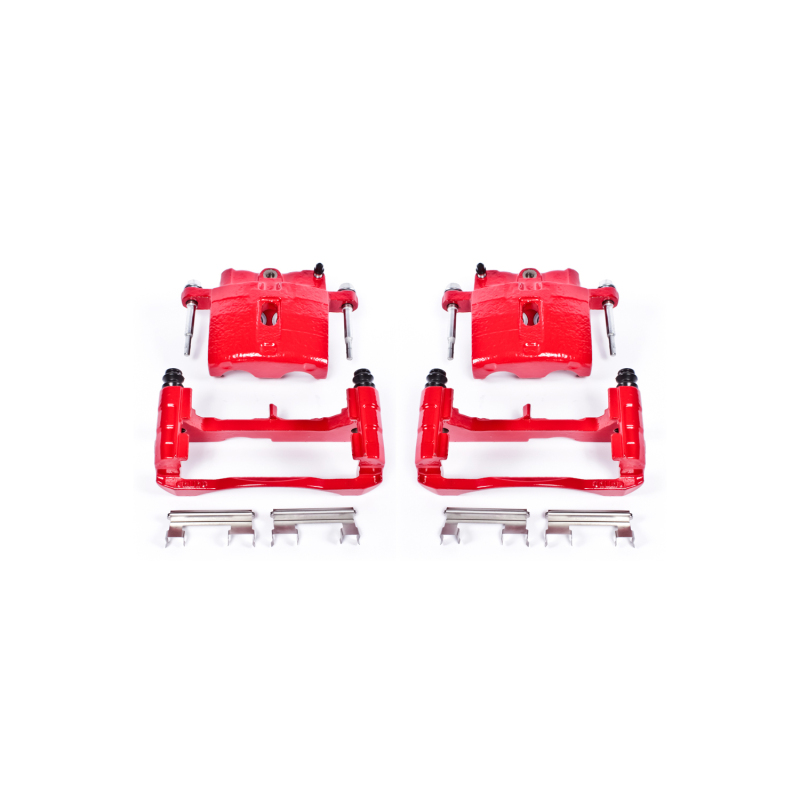 Cadillac Escalade Brake Calipers - Front or Rear - PowerStop - Powder Coated - Red - `02-`06