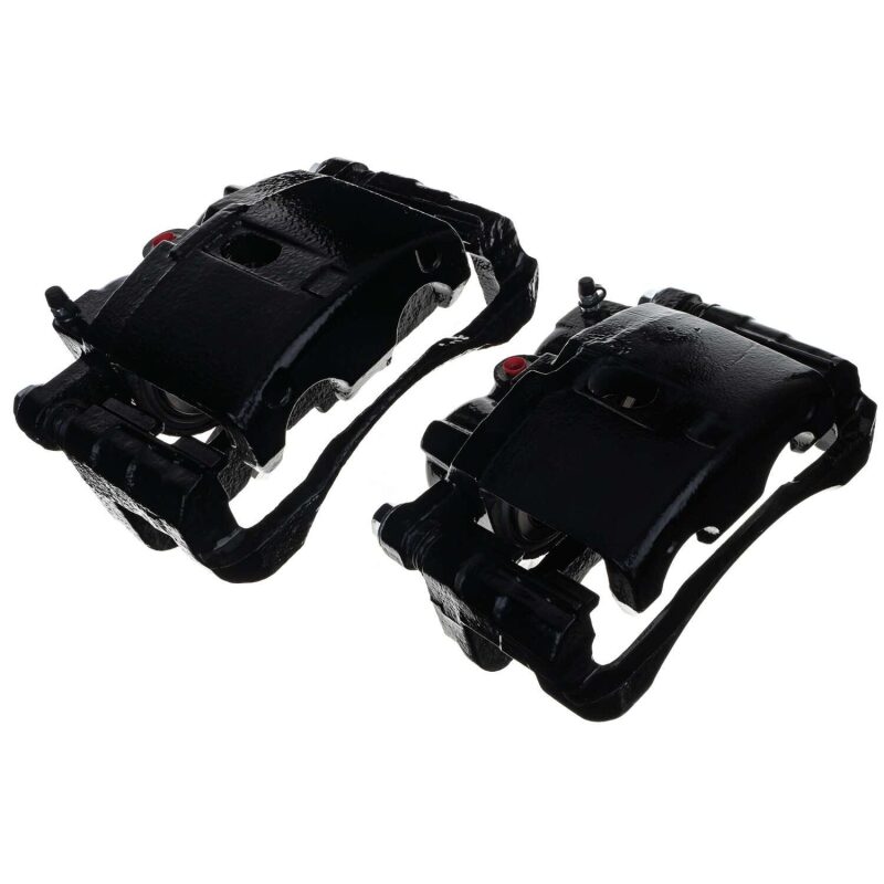 Cadillac Escalade Brake Calipers - Front + Rear - PowerStop - Powder Coated - Black - `02-`06