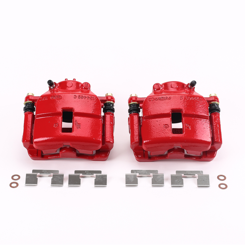Chrysler PT Cruiser Brake Calipers - Front - PowerStop - Powder Coated - Red - `01-`10