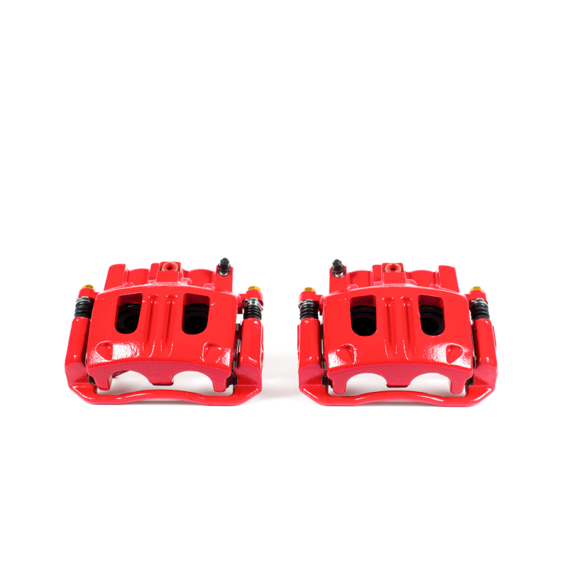 Ford Explorer Sport Brake Calipers - Front - PowerStop - High-Temp Powder Coated - Red - 2003