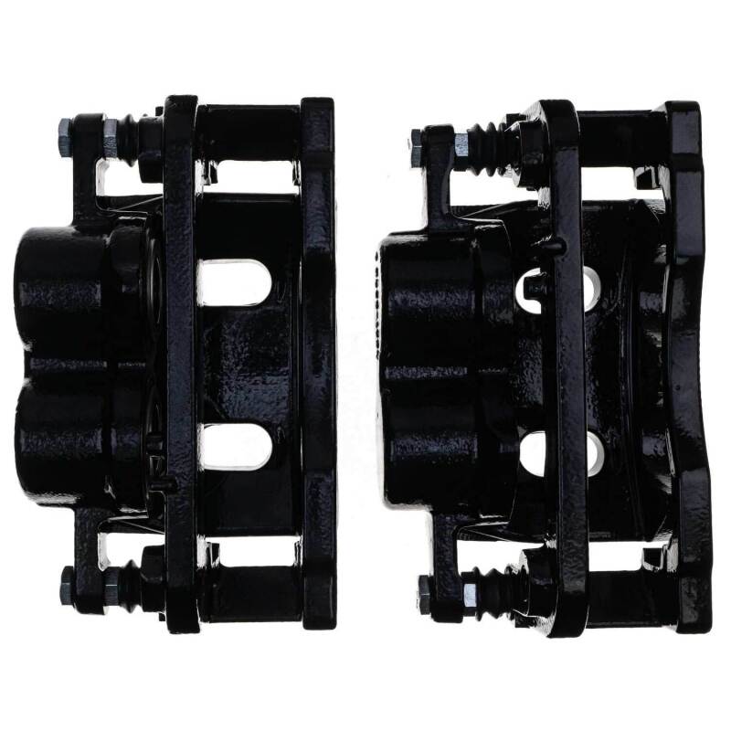 Cadillac Escalade Brake Calipers - Front - PowerStop - Powder Coated - Black - `07-`08