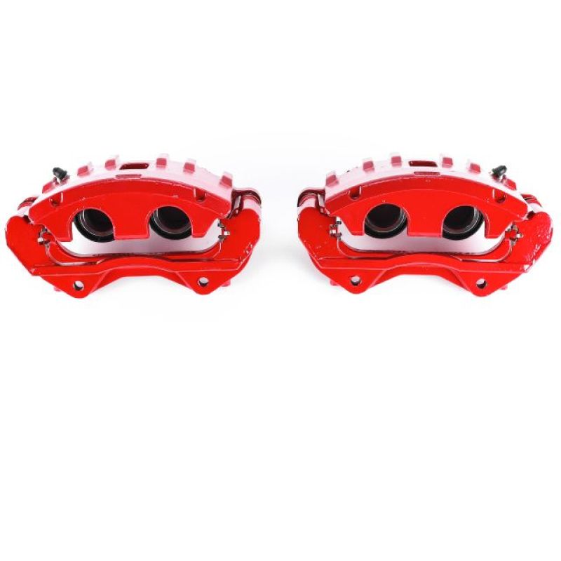 Cadillac CTS Brake Calipers - Front - PowerStop - High-Temp Powder Coated - Red - `06-`07