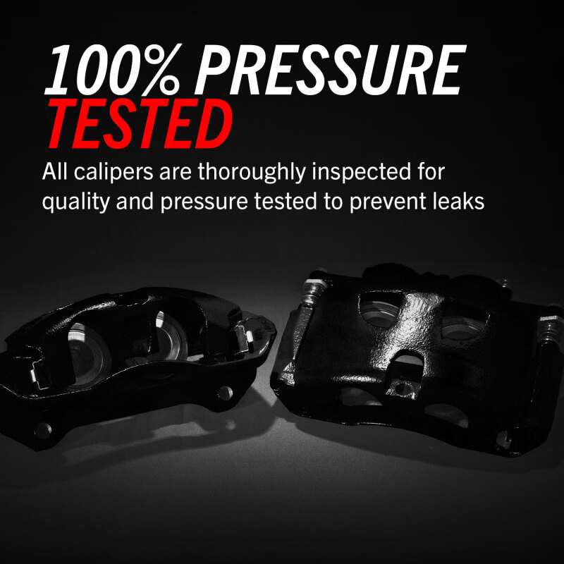 Mitsubishi Raider Brake Caliper (2) - Front - PowerStop - Black Powder Coated - Black - `06-`09