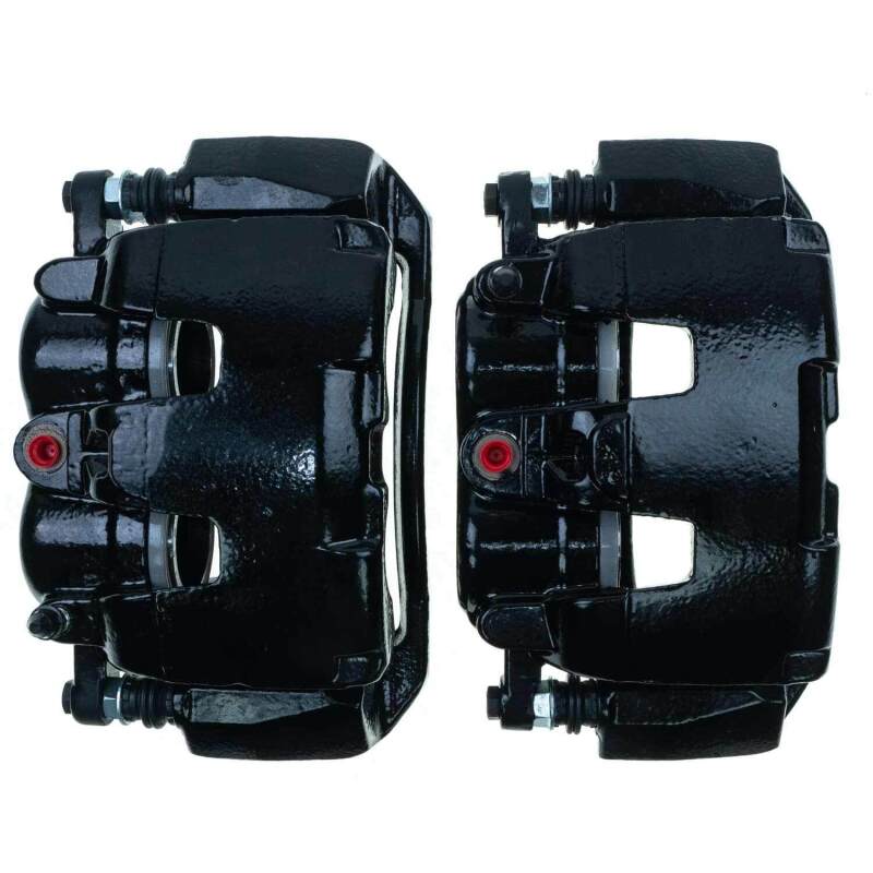 Mitsubishi Raider Brake Caliper (2) - Front - PowerStop - Black Powder Coated - Black - `06-`09