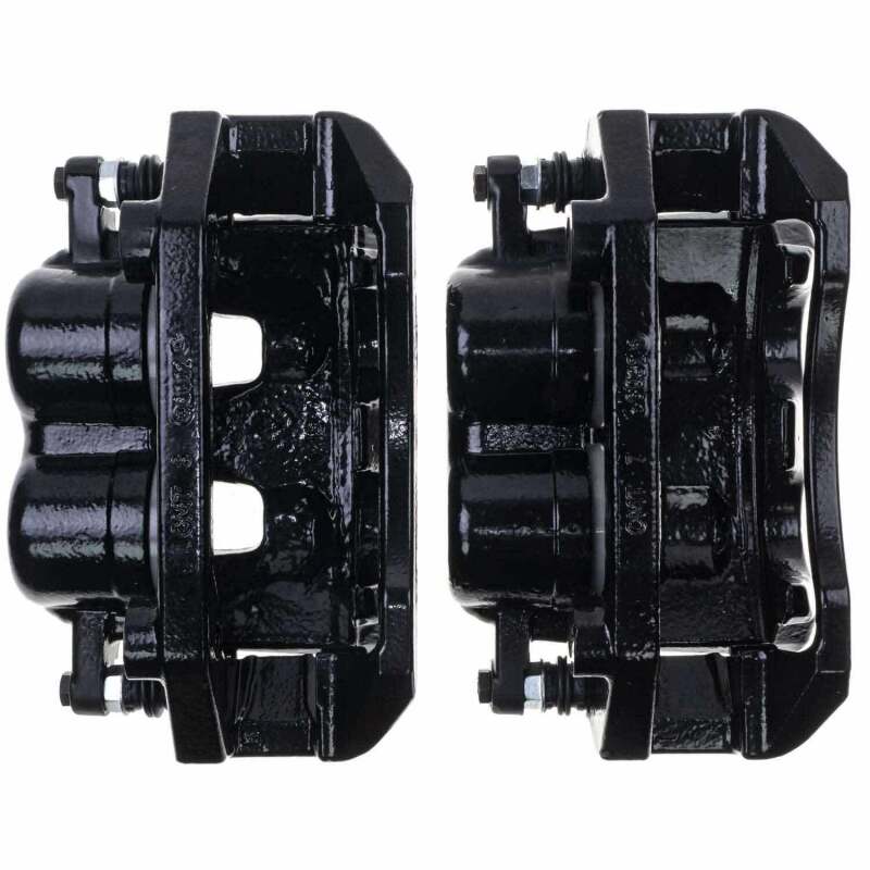 Mitsubishi Raider Brake Caliper (2) - Front - PowerStop - Black Powder Coated - Black - `06-`09