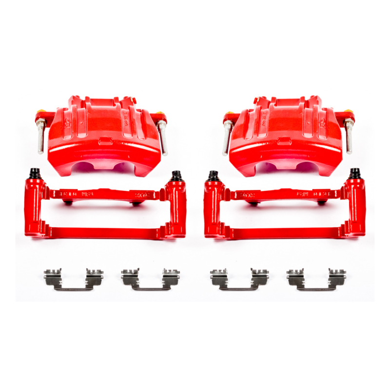 Chrysler 200 Brake Caliper - Front - PowerStop - Red Powder Coated - Red - 2014