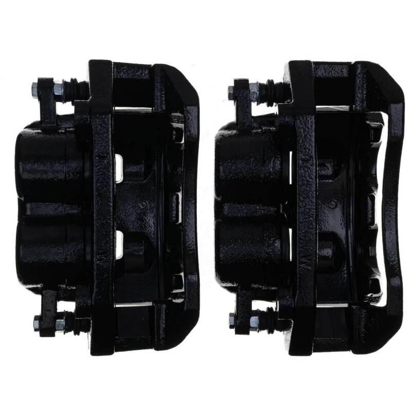 Ram 1500 Brake Calipers - Front - PowerStop - High-Temp EPDM Rubber Boots + Black Powder Coated - Black - `11-`18