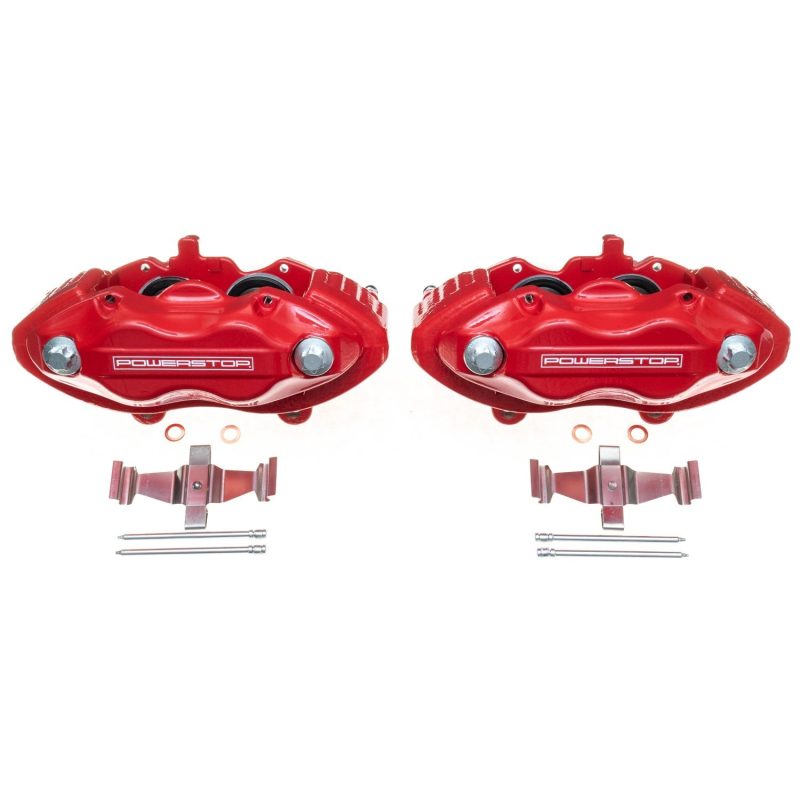 Mercedes-Benz SL Class Performance Brake Caliper - Front - PowerStop - Red Powder Coated Caliper - Red - `09-`12