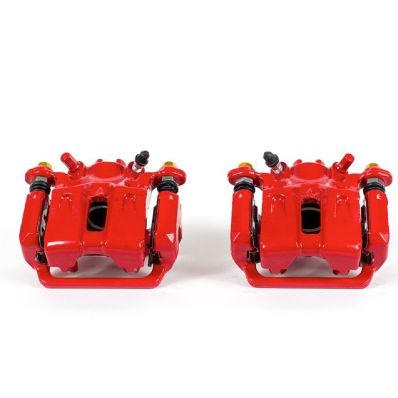 Acura TL Brake Calipers (2) - Rear - PowerStop - Powder Coated - Red - `09-`14